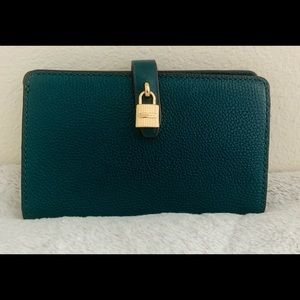 Green and Gold Michael Kors Wallet